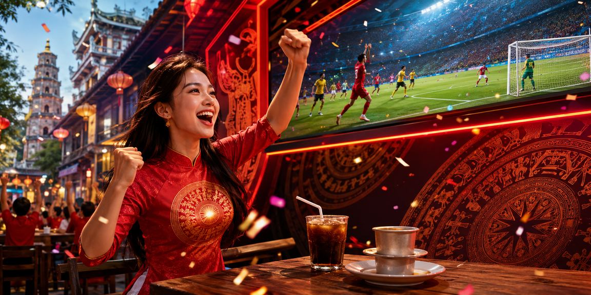 Quán cà phê tại Huế với màn hình theo dõi kèo bóng đá trực tiếp