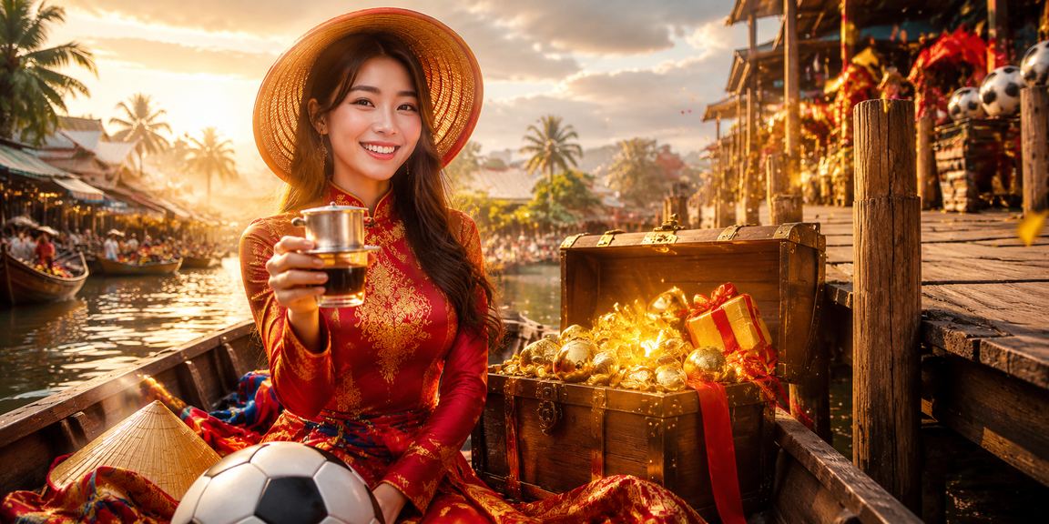 Nhóm bạn tại miền Tây sông nước cùng xem kèo bóng đá buổi tối