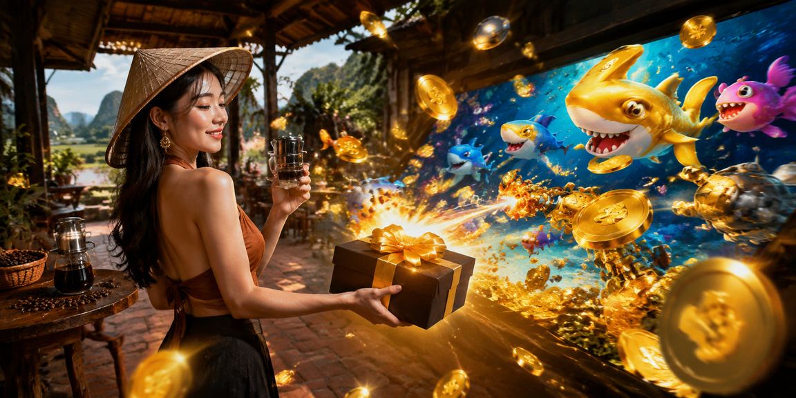 Người chơi Việt Nam thưởng thức cà phê và đặt cược trực tuyến tại Ninh Bình