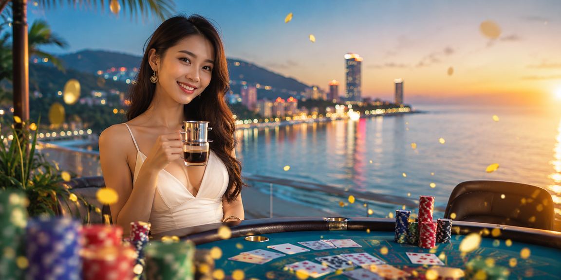 Khách du lịch Phú Quốc thư giãn xem kèo thể thao bên ly cà phê buổi tối